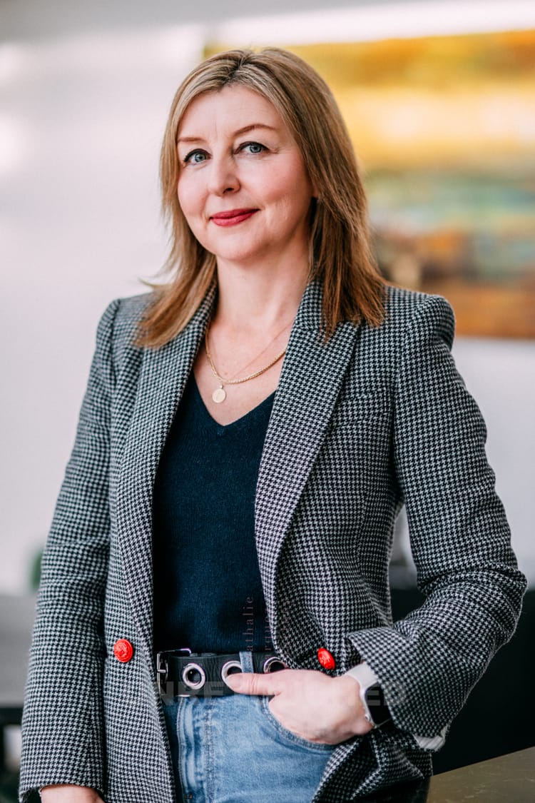 Portrait of Irish author Edel Coffey