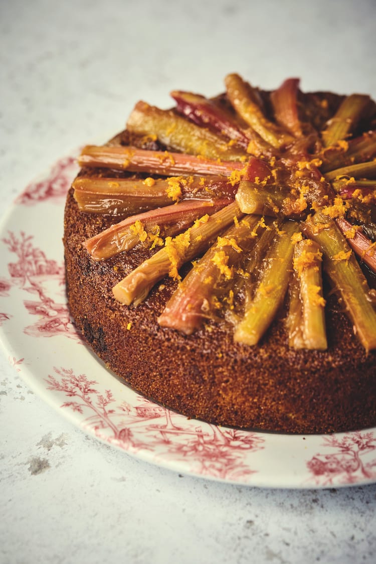 The Only Spring Cake Recipe You Need: Orange, Polenta & Poached Rhubarb